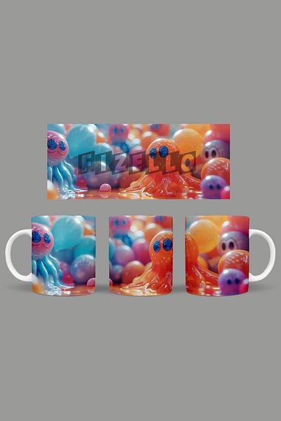 Fizello Cute Ghots - Cute Ghots Themed Mug