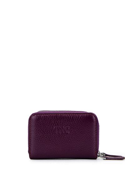 Tamer Tanca Unisex Genuine Leather Purple Wallet Wallet