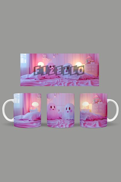 Fizello Cute Ghots - Cute Ghots Themed Mug