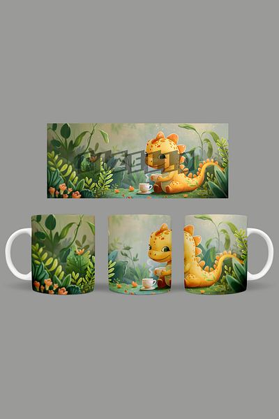 Fizello Cute Dinosaurs - Cute Dinosaur Themed Mug