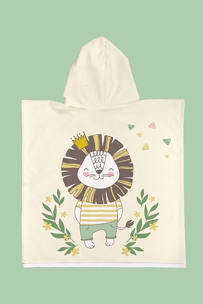 Evdek Πετσέτα παραλίας Lion Child Poncho