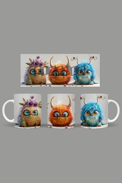 Fizello Cute Baby Monsters - Cute Baby Monsters Mug