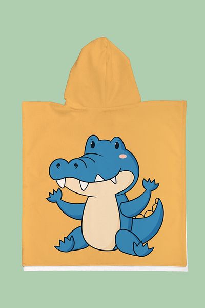 Evdek Πετσέτα παραλίας Crocodile Kids Poncho