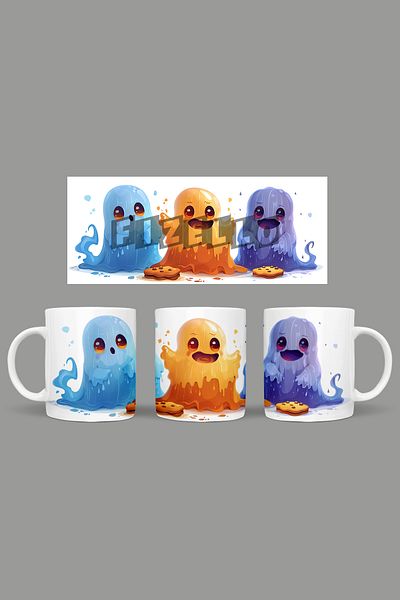 Fizello Cute Ghots - Cute Ghots Themed Mug