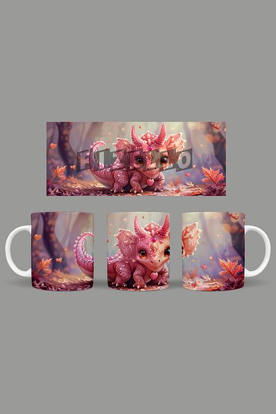 Fizello Cute Dinosaurs - Cute Dinosaur Themed Mug