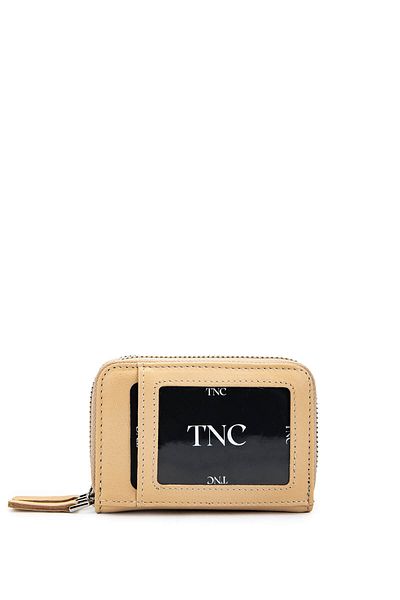 Tamer Tanca Portofel unisex din piele naturală bej