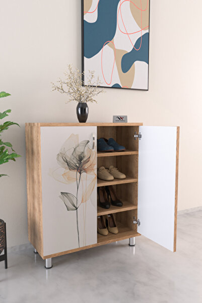 Hediyeler Kapında Naive 4 Raflı Ayakkabılık Antre Hol Çok Amaçlı Ayakkabı Dolabı