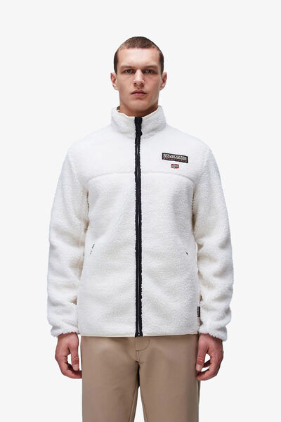 Napapijri T-Tiny Fz Men's Beige Fleece Np0A4Ia9N1J1