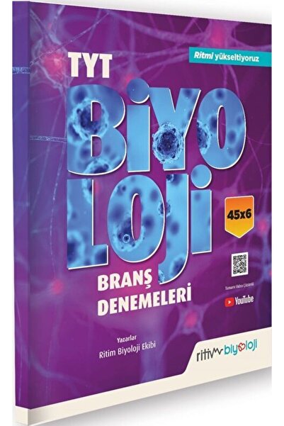Biyotik Yayınları Ritim Biyoloji TYT Biyoloji 45 x 6 Branş Denemeleri