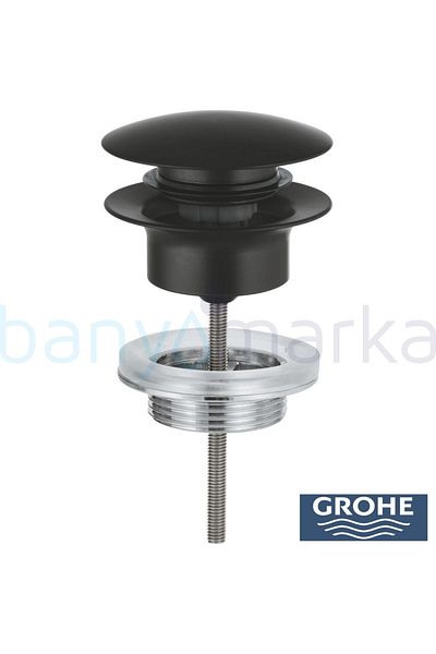 Grohe Matte Black Plug Set - Press-Open Strainer 1024642430