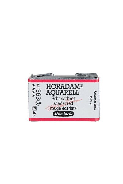 Schmincke Horadam Aquarell Artist Sulu Boya Tam Tablet Seri 3 363 Scarlet Red