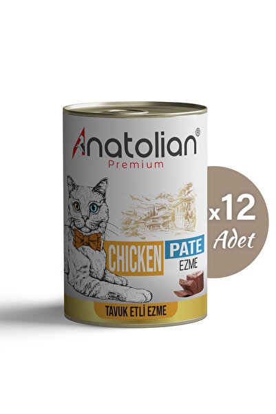 Anatolian Premium Tavuklu Ezme Yetişkin Kedi Konservesi 400 gr x 12 Adet