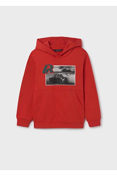 MAYORAL Boys' Orange Hooded Sweatshirt