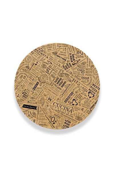 AkalBatu No15 36 Pieces Round Food Serving and Presentation Paper