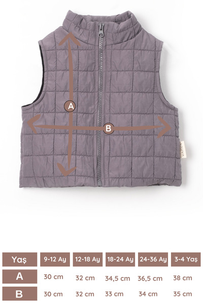 Vauva Girl Boy Baby Child Vest Seasonal Lined Quilted Waterproof Vest