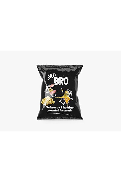 MR BRO Mr. Bro Salam Ve Cheddar Aromalı Atıştırmalık Kıtır Çubuklar 1adet X 50g