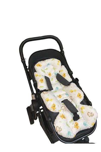 Wayne's Premium Baby Stroller Cushion, Lumbar Support, Double-Sided Use