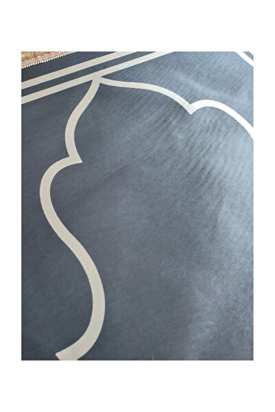 KALE PROMOSYON Ramazana Special Digital Printed Name Embroidered Large Size Velvet Prayer Rug