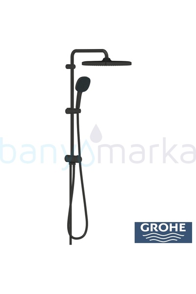 Grohe Tempesta System 250 Cube Kare Duş Başlıklı Duvara Monte Duş Sistemi, Ma...