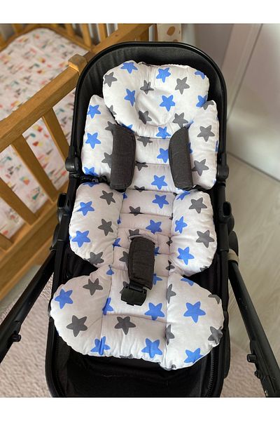Wayne's Premium Baby Stroller Cushion, Lumbar Support, Double-Sided Use