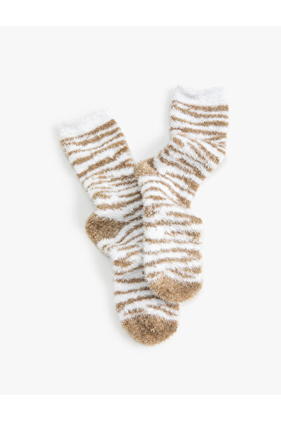 Koton Дебели чорапи с десен леопард