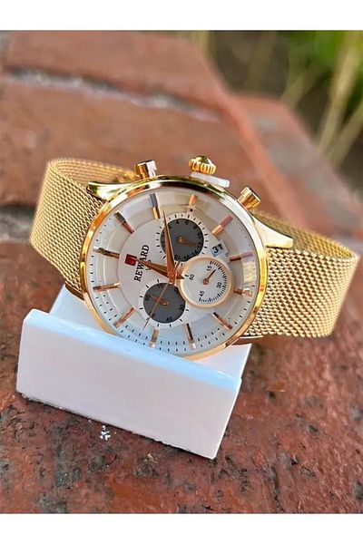 Reward Rwa 140986 Rose Gold Functional Strap Cord Women's Wristwatch