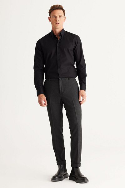 ALTINYILDIZ CLASSICS Ανδρικό πουκάμισο Oxford με στενό γιακά 100% βαμβάκι με λεπτή εφαρμογή