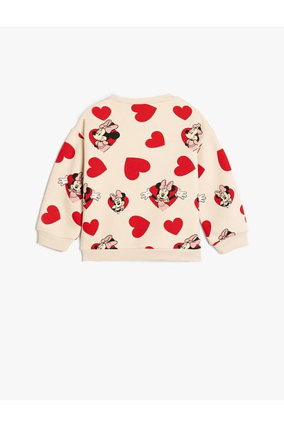Koton Mikina s potiskem Minnie Mouse s licenčním bavlněným rastrem