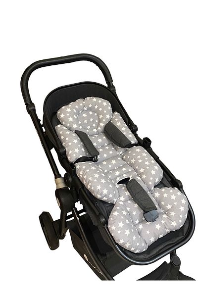 Wayne's Premium Baby Stroller Cushion, Lumbar Support, Double-Sided Use