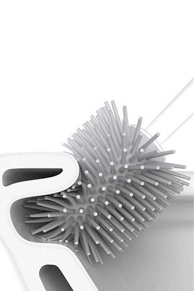 Kavi Entegre Plastik Silicone Toilet Brush| Practical Silicone WC Toilet Brush