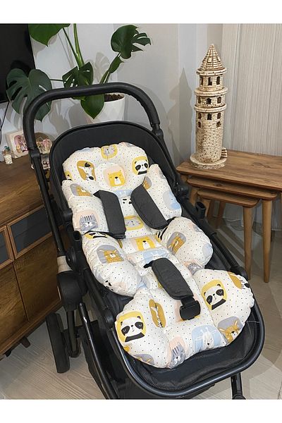 Wayne's Premium Baby Stroller Cushion, Lumbar Support, Double-Sided Use