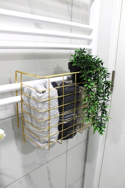 Moon Dizayn Asılabilir Havlupan Düzenleyici Banyo Havluluk Kurutma Sepeti Tuv...