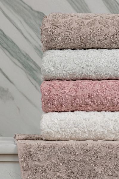 Altınbaşak Кърпа за баня от жакард и бамбук, 4 части - Estate Assorti