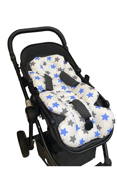 Wayne's Premium Baby Stroller Cushion, Lumbar Support, Double-Sided Use