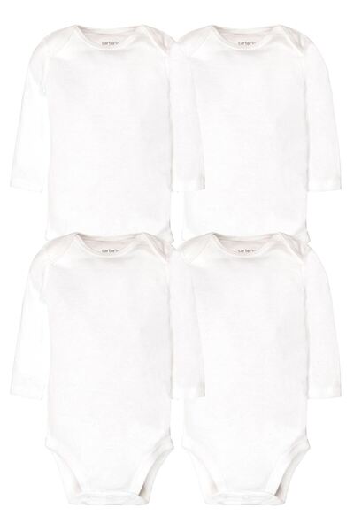 Carter's Layette Baby 4-Piece Body Set 1l930610 White