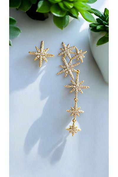 Marlenka North Star Design Earrings
