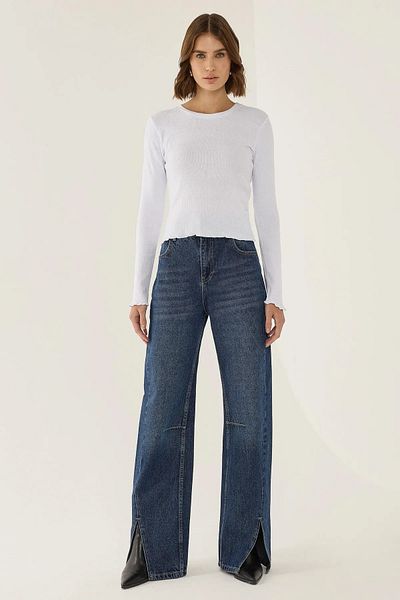 Hiccup Βασική μπλούζα Slim Fit Crew Neck