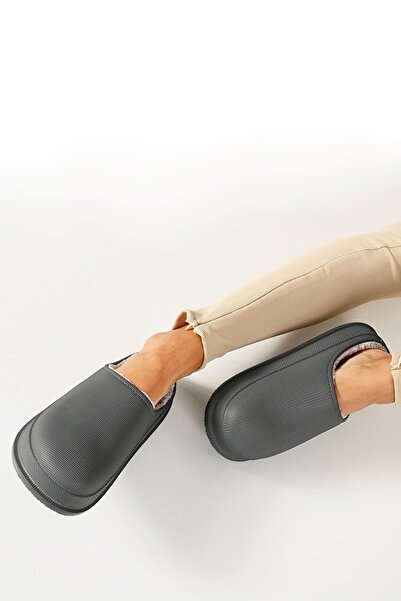 Beyond Women's Smoked Wander Fur-lined Matte Phylon Sole Home Slippers 4cm Byndfay01