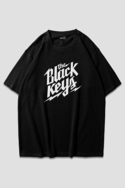 ZOKAWEAR تي شيرت The Black Keys كبير الحجم للجنسين