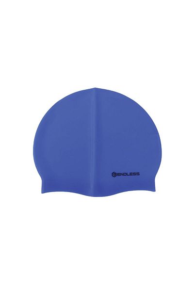 Endless Classic Silicon Swimming Cap | Waterproof | Elastic For Long/short Hair | Blue | Unisex