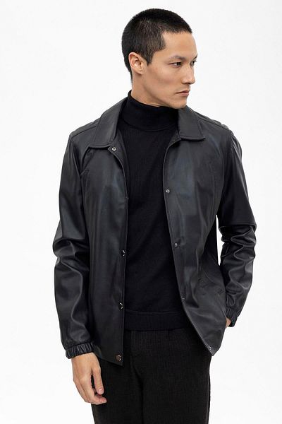 iKiGAi the city Siyah Deri Jacke