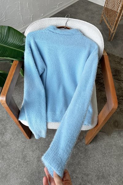 Poliyance Rubi Light Blue Cardigan