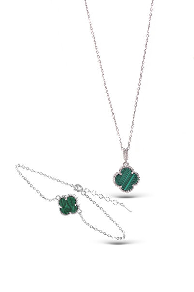 ADA LİFE GÜMÜŞ 925 Ayar Gümüş 2 Lü Set Kolye Bileklik (ÖZEL KUTULU)