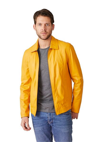 iKiGAi the city Blaue Lederjacke