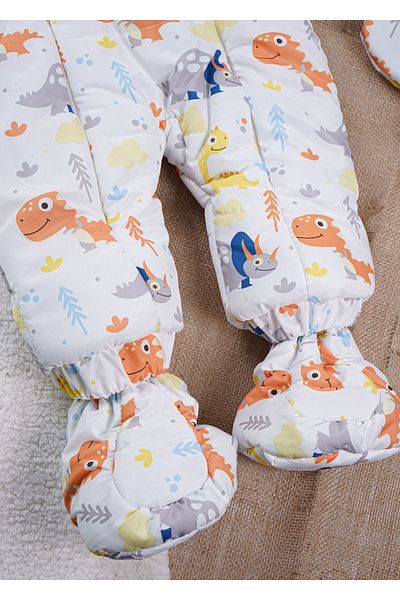 Baby Minty بذلة أطفال مطبوعة على شكل ديناصور