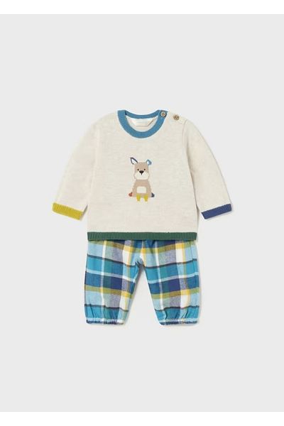 MAYORAL Newborn Knitwear Sweater Pants Set