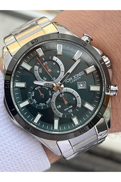 Tom Jones Çelik Kordon  3 Atm Suya Dayanıklı 2 Yıl Garantili Erkek Kol Saati ...