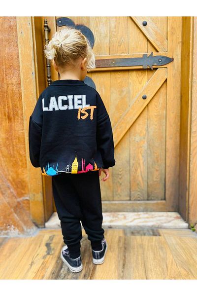 Ladin Store New Season Unisex Παιδική στάμπα βαμβακερή φούτερ και φούτερ κάτω-κορυφή δύο τεμαχίων