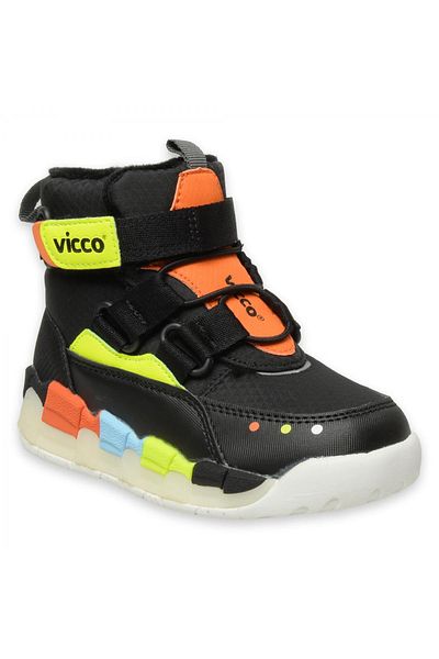 Vicco 946.F24K426 Παιδικές μπότες Filet Phylon Ασπρόμαυρες