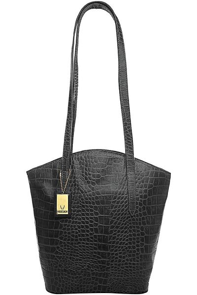 Hidesign Bonn Shoulder Bag for Women – Premium Black Genuine Leather